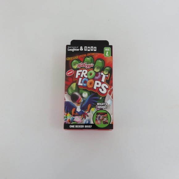 (#N) SWAG Kellogg's Retro Froot Loops Boxer Brief Underwear Red Men’s - Picture 1 of 9